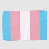 Serviette De Golf Drapeau transgenre & Fierté Aimer communauté de go (Horizontal)