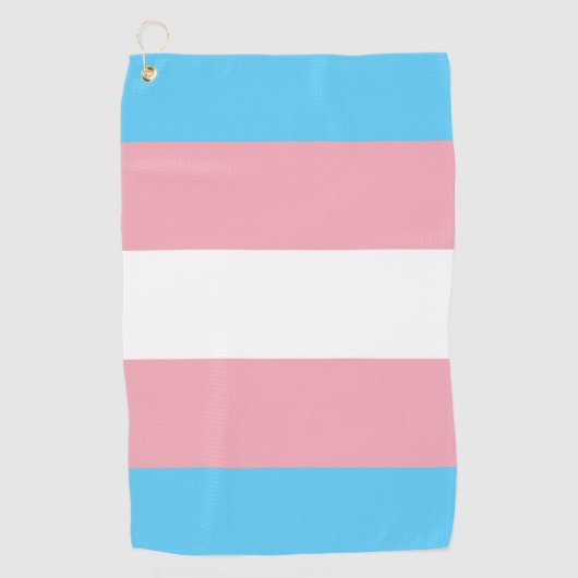 Serviette De Golf Drapeau transgenre & Fierté Aimer communauté de go (Devant)