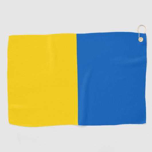Serviette De Golf Drapeau ukrainien (Horizontal)