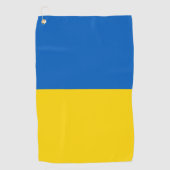 Serviette De Golf Drapeau ukrainien (Devant)