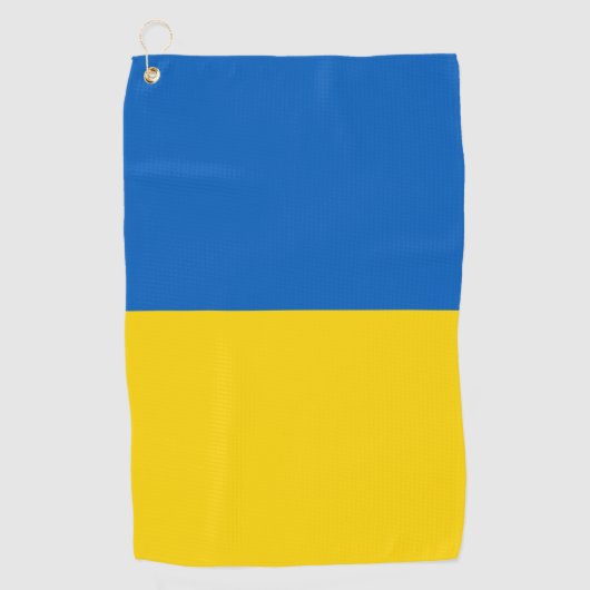 Serviette De Golf Drapeau ukrainien (Devant)