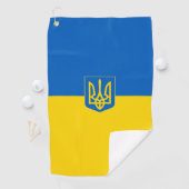 Serviette De Golf Drapeau ukrainien Armoiries (En situation)