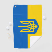 Serviette De Golf Drapeau ukrainien Golf Towel & Ukraine golf /sport (En situation)