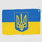 Serviette De Golf Drapeau ukrainien Golf Towel & Ukraine golf /sport (Horizontal)