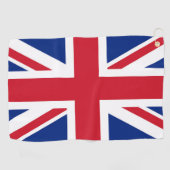 Serviette De Golf Drapeau Union Jack du Royaume-Uni (Horizontal)