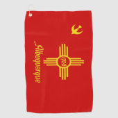 Serviette De Golf Drapeau urbain d'Albuquerque (Nouveau-Mexique) (Devant)