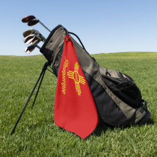 Serviette De Golf Drapeau urbain d'Albuquerque (Nouveau-Mexique)