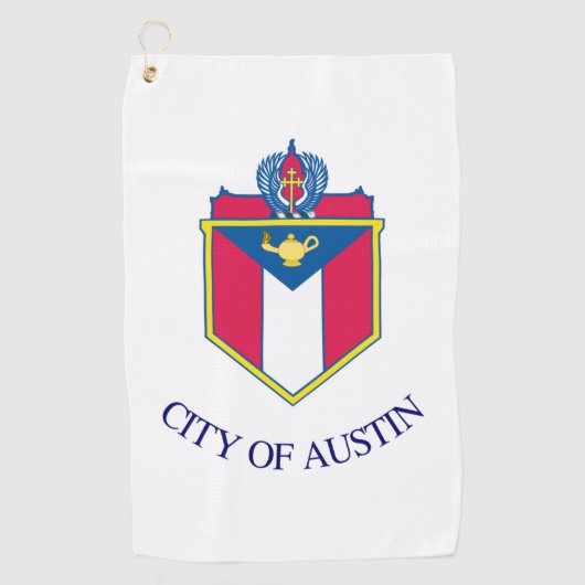 Serviette De Golf Drapeau urbain d'Austin (Texas) (Devant)