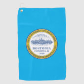 Serviette De Golf Drapeau urbain de Boston (Massachusetts) (Devant)