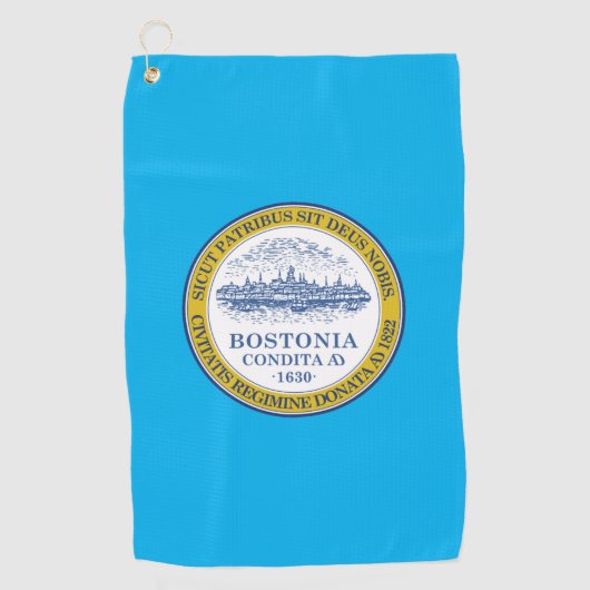 Serviette De Golf Drapeau urbain de Boston (Massachusetts) (Devant)
