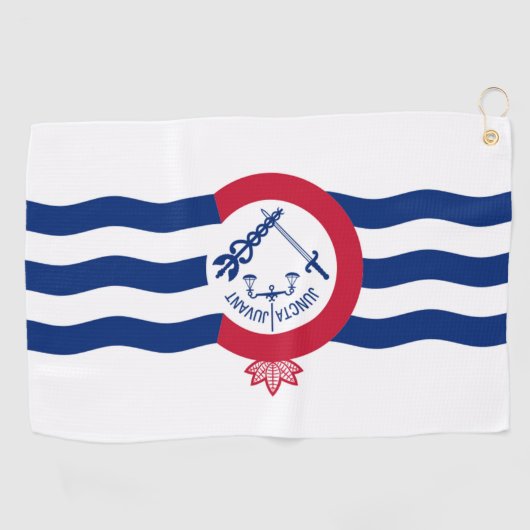 Serviette De Golf Drapeau urbain de Cincinnati (Ohio) (Horizontal)