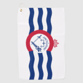 Serviette De Golf Drapeau urbain de Cincinnati (Ohio) (Devant)