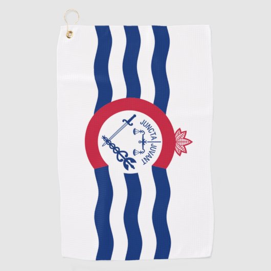 Serviette De Golf Drapeau urbain de Cincinnati (Ohio) (Devant)
