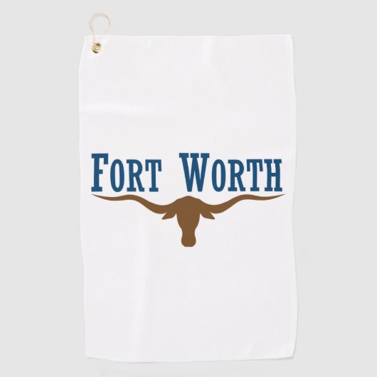 Serviette De Golf Drapeau urbain de Fort Worth (Texas) (Devant)