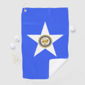 Serviette De Golf Drapeau urbain de Houston (Texas) (En situation)