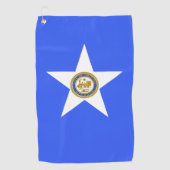Serviette De Golf Drapeau urbain de Houston (Texas) (Devant)