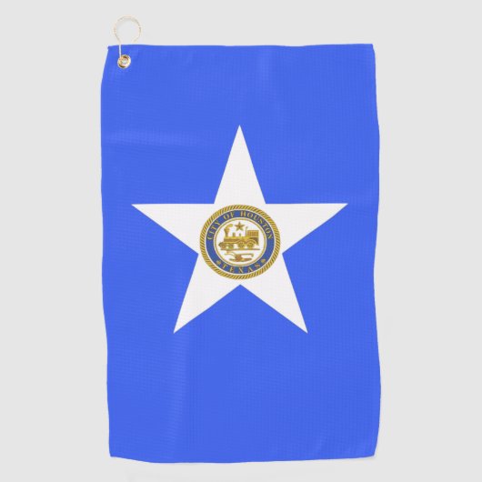 Serviette De Golf Drapeau urbain de Houston (Texas) (Devant)
