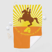 Serviette De Golf Drapeau urbain de Jacksonville (Floride) (En situation)