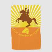 Serviette De Golf Drapeau urbain de Jacksonville (Floride) (Devant)