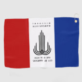Serviette De Golf Drapeau urbain de Kansas City (Missouri) (Horizontal)