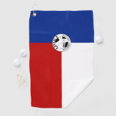 Serviette De Golf Drapeau urbain de Lubbock (Texas) (En situation)