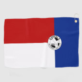 Serviette De Golf Drapeau urbain de Lubbock (Texas) (Horizontal)