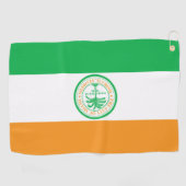 Serviette De Golf Drapeau urbain de Miami (Floride) (Horizontal)