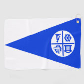 Serviette De Golf Drapeau urbain de Minneapolis (Minnesota) (Horizontal)