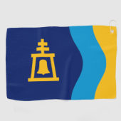 Serviette De Golf Drapeau urbain de Riverside (Californie) (Horizontal)