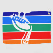 Serviette De Golf Drapeau urbain de Saint-Pétersbourg (Floride) (Horizontal)