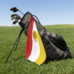 Serviette De Golf Drapeau urbain de San Diego (Californie)