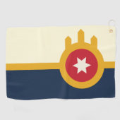 Serviette De Golf Drapeau urbain de Tulsa (Oklahoma) (Horizontal)