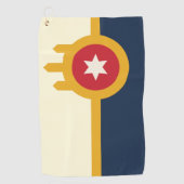 Serviette De Golf Drapeau urbain de Tulsa (Oklahoma) (Devant)