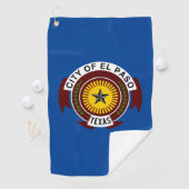 Serviette De Golf Drapeau urbain d'El Paso (Texas) (En situation)