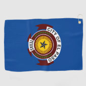Serviette De Golf Drapeau urbain d'El Paso (Texas) (Horizontal)