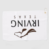Serviette De Golf Drapeau urbain d'Irving (Texas) (Horizontal)