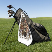 Serviette De Golf Drapeau USA Saison Cerf, Buck (Vert)