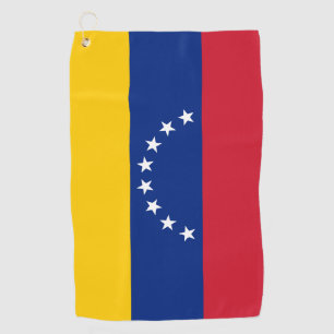 Serviette De Golf Drapeau vénézuélien & Vénézuélien vacances de golf
