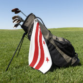 Serviette De Golf Drapeau Washington DC (Vert)