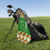 Serviette De Golf DRAPEAU ZIMBABWE personnalisé (Vert)