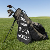 Serviette De Golf Drôle à dire Noir (Vert)