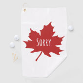 Serviette De Golf Drôle Canadien (En situation)