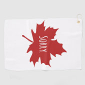 Serviette De Golf Drôle Canadien (Horizontal)