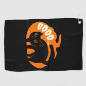 Serviette De Golf Drôle de chat (Horizontal)
