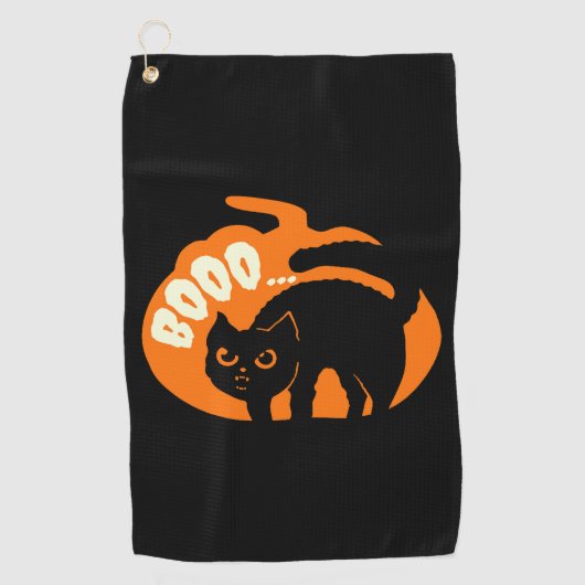 Serviette De Golf Drôle de chat (Devant)