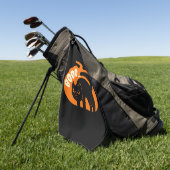 Serviette De Golf Drôle de chat (Vert)