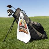 Serviette De Golf Drôle de Halloween Casse-gueule Design de Cimetièr (Vert)