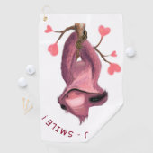 Serviette de golf drôle de paresseux (En situation)