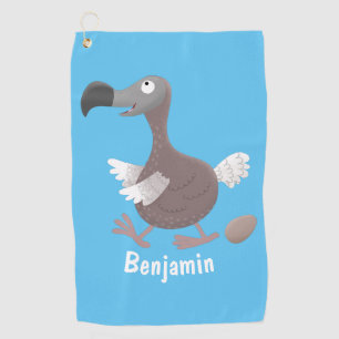 Serviette De Golf Drôle dessin animé d'oiseau de dodo