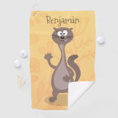 Serviette De Golf Drôle dessin animé en toile (En situation)